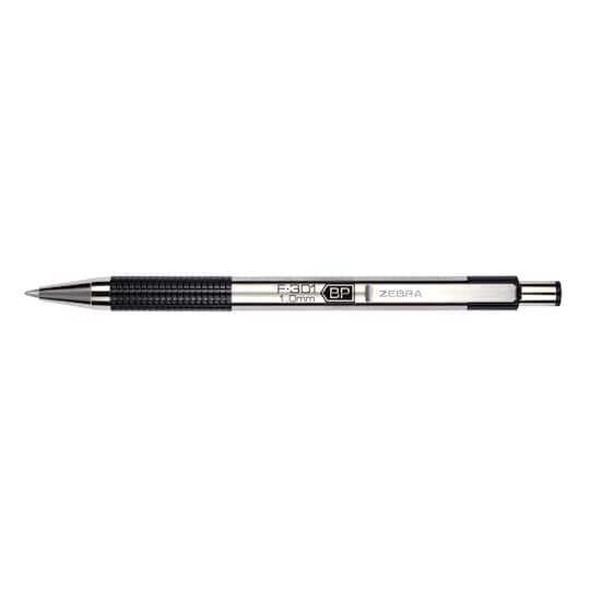 Zebra F-301 1mm Black Retractable Ballpoint Pen